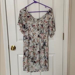 Pattern Open Back Dress